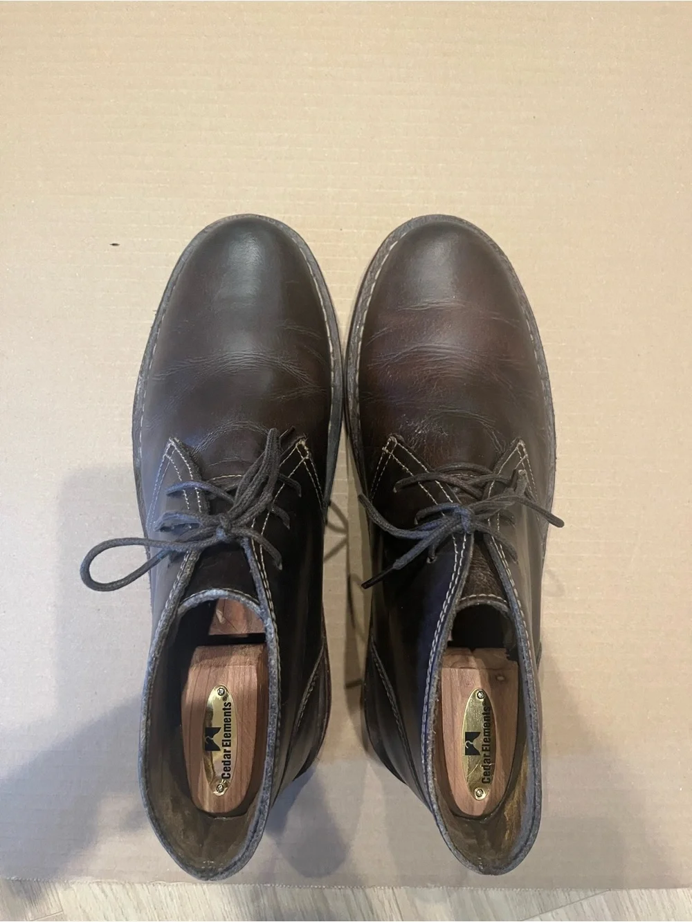 Dockers Men's Dark Brown Leather Chukka Boots